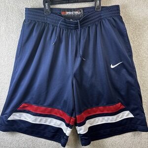 Vtg Nike Basketball Shorts Mens 2XL Uncompromising Excellence Grey Tag y2k Baggy